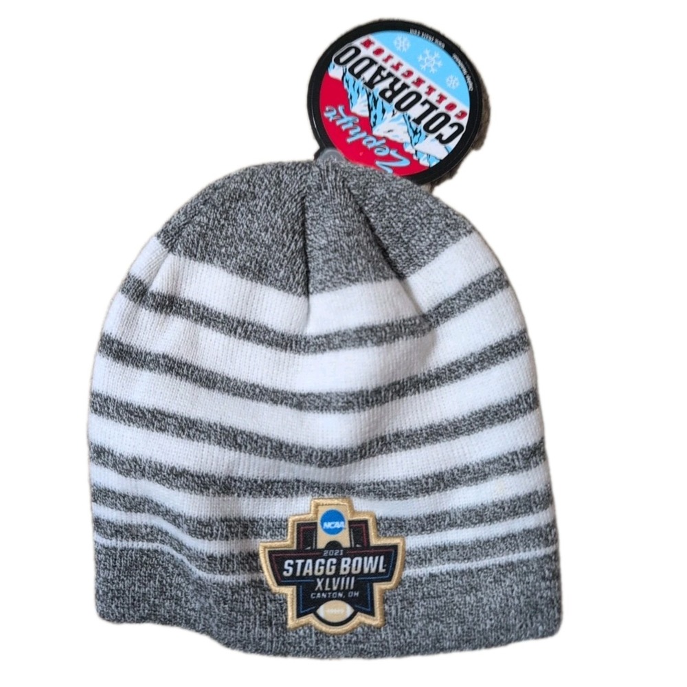 2023 Stagg Bowl‎ Blue Knit  Zephyr Beanie Cap Stocking Hat